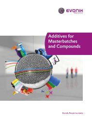 Additives for masterbatches and compounds - Plastic Additives