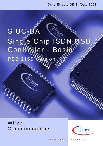 SIUC-BA Single Chip ISDN USB Controller - Basic