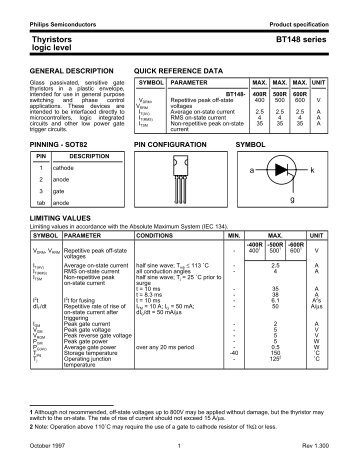 Thyristors logic level