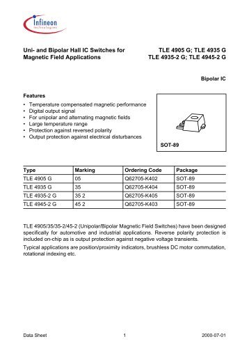 TLE 4935 G TLE 4935-2 G