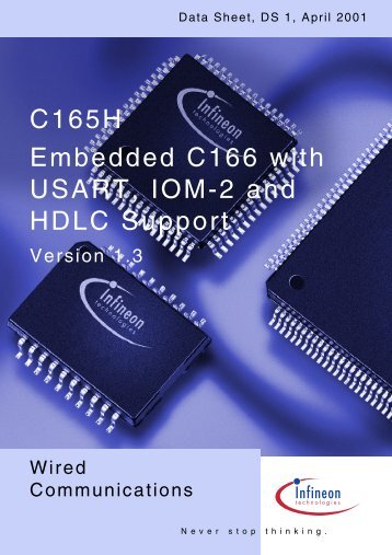 C165H Embedded C166 with USART, IOM-2 and HDLC Support