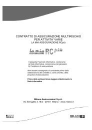 Fascicolo Informativo La Mia Assicurazione RC Piu - plataroti ...