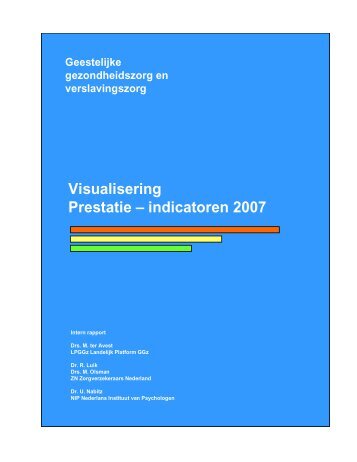 Visualisering prestatie-indicatoren ggz en verslavingszorg