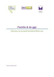 Resultaten LPGGz-enquête familie & de ggz - Landelijk Platform GGz