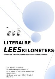 'Literaire leeskilometers' (pdf) - Stichting Platforms VMBO