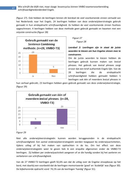 Lees de scriptie 'Wie schrijft die blijft niet - Stichting Platforms VMBO