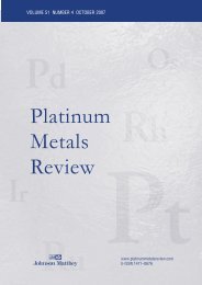 Platinum Metals Review