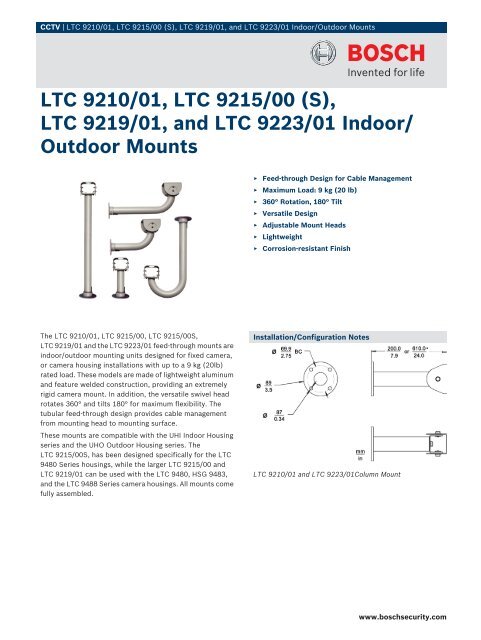 LTC 9210/01, LTC 9215/00 - SourceSecurity.com