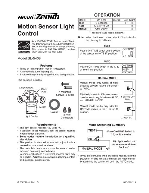 Motion Sensor Light Control - Smarthome