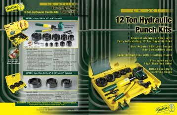 12 Ton Hydraulic Punch Kits - LH Dottie