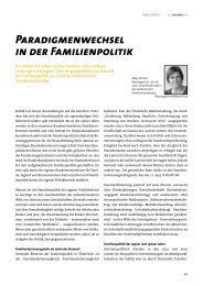 Paradigmenwechsel in der Familienpolitik - Plattform EduCare