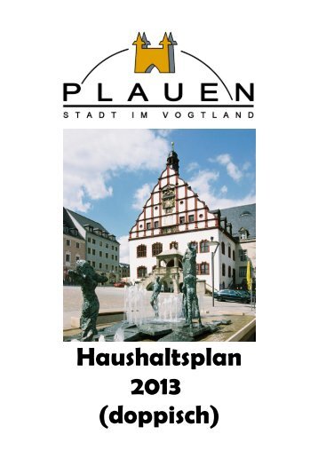 Haushaltsplan 2013 - Plauen