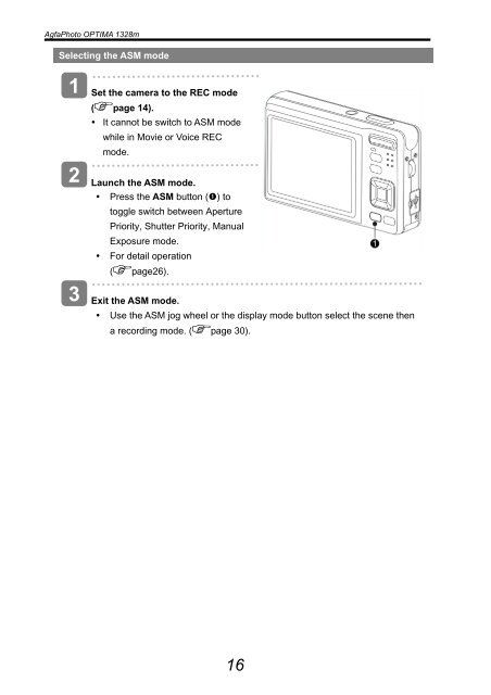 AgfaPhoto OPTIMA 1328m User manual - plawa