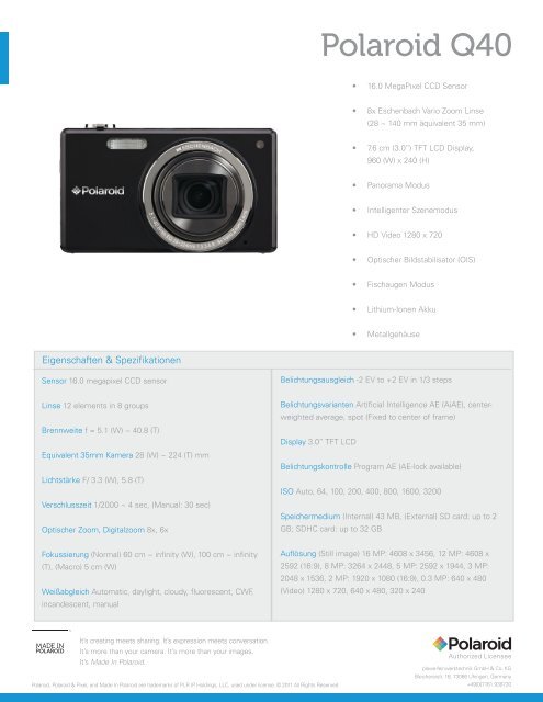 Polaroid Q40 - plawa