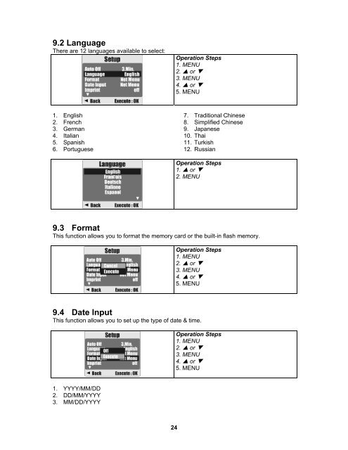 AgfaPhoto sensor 530s User manual - plawa