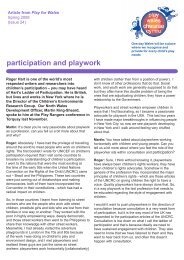 participation and playwork - roger hart.pdf - Play Wales