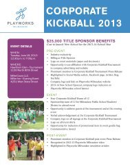 Sponsorship Packet - Playworks