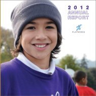 2 0 1 2 ANNUAL REPORT - Playworks