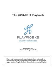 The 2010-2011 Playbook - Playworks