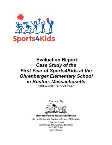 Evaluation Report: Case Study of the First Year of ... - Playworks