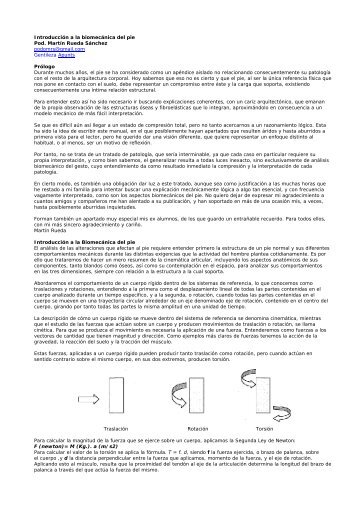 Introduccin a la biomecnica del pie - Plaza de Deportes