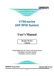 V750-series UHF RFID System User's Manual - PLCeasy
