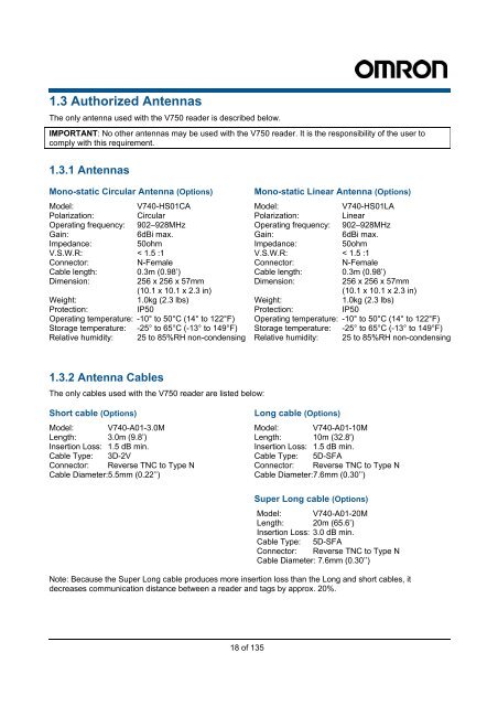 V750-series UHF RFID System User's Manual - PLCeasy