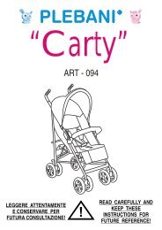 Istruzioni CARTY - Plebani, linea prima infanzia
