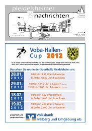 Voba-Hallen- Cup 2012 - Gemeinde Pleidelsheim