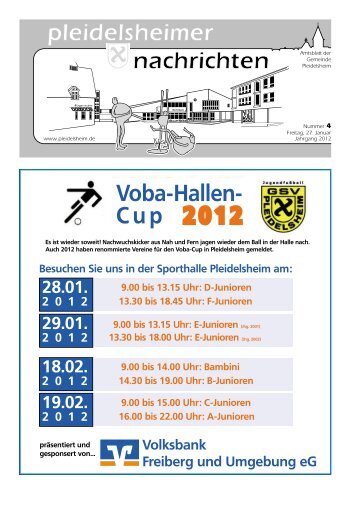 Voba-Hallen- Cup 2012 - Gemeinde Pleidelsheim