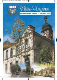 Bulletin municipal dÃ©cembre - mairie de Pleine-FougÃ¨res