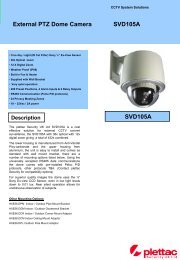 36x optical PTZ dome with 12x Digital SVD105A - plettac Security ...