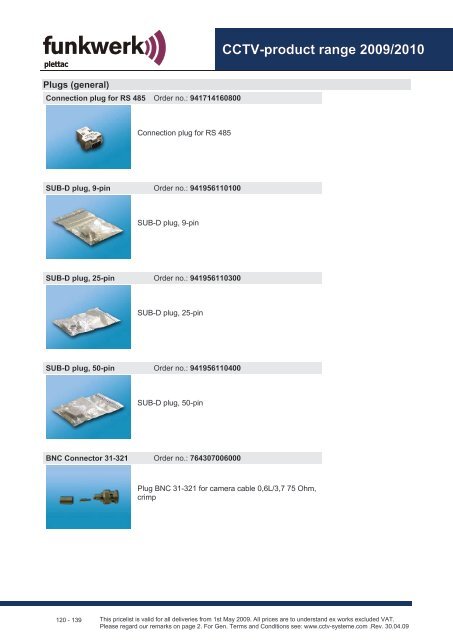 CCTV product range 2009/2010 - Plettac Security sro