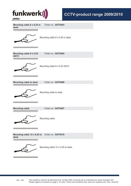 CCTV product range 2009/2010 - Plettac Security sro