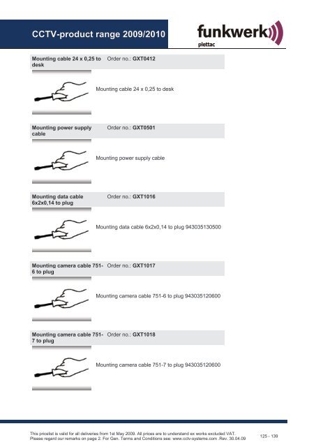 CCTV product range 2009/2010 - Plettac Security sro