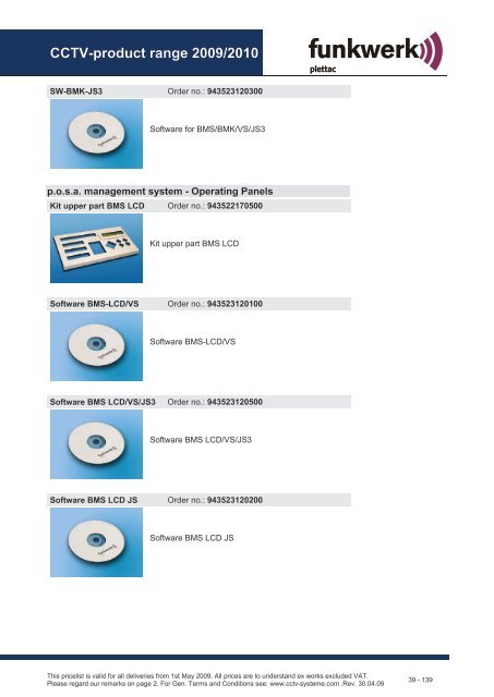 CCTV product range 2009/2010 - Plettac Security sro