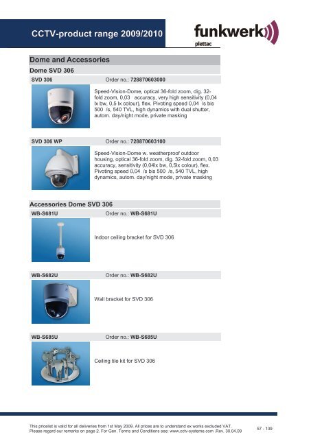 CCTV product range 2009/2010 - Plettac Security sro