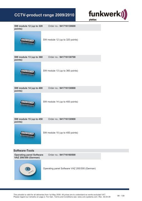 CCTV product range 2009/2010 - Plettac Security sro