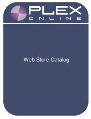 Web Store Catalog - Plex Systems
