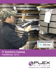 IT Solutions Catalog Fall/Winter 2012 - Plex Systems