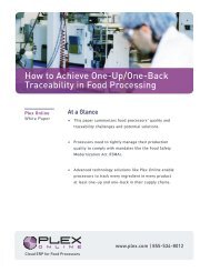 the one-up/one-back - Plex Systems