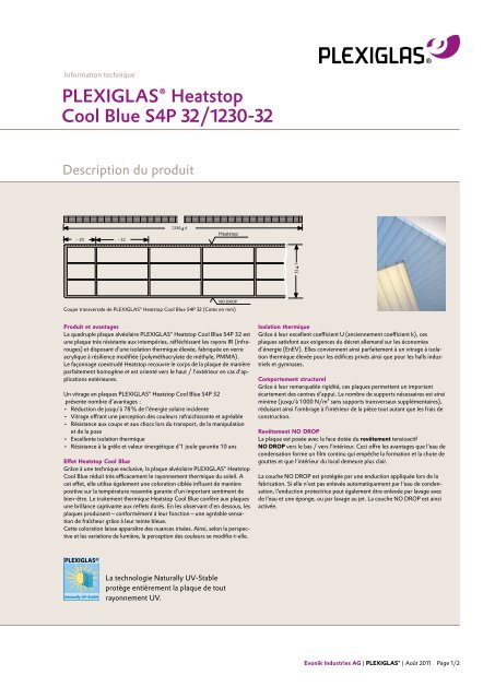 PLEXIGLAS HEATSTOPÂ® Cool Blue S4P