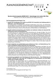 Bundesverkehrswegeplan (BVWP) 2015 – Anmeldungen des ...