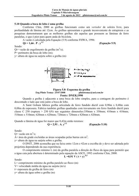 CapÃ­tulo 5 Microdrenagem - Pliniotomaz.com.br