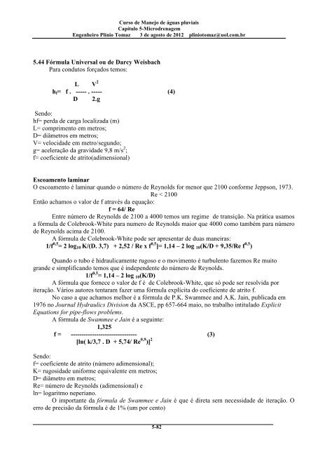 CapÃ­tulo 5 Microdrenagem - Pliniotomaz.com.br