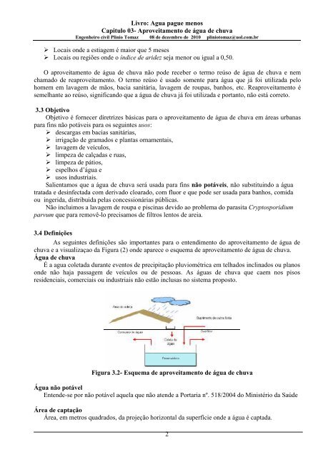 CapÃ­tulo 03 - Aproveitamento de Ã¡gua de chuva - Pliniotomaz.com.br