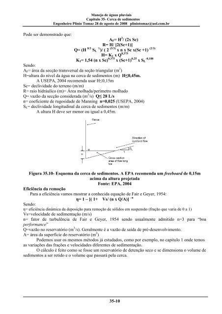 CapÃ­tulo 35 Cerca de sedimentos - Pliniotomaz.com.br