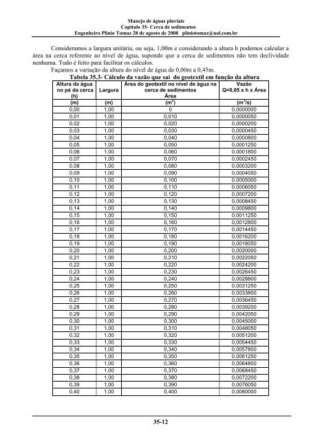 CapÃ­tulo 35 Cerca de sedimentos - Pliniotomaz.com.br