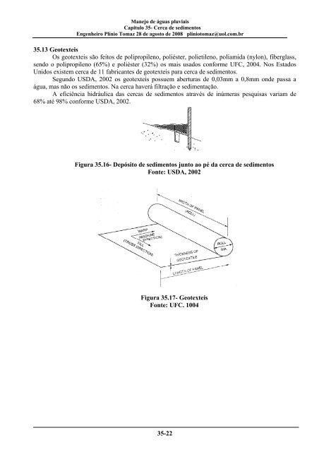 CapÃ­tulo 35 Cerca de sedimentos - Pliniotomaz.com.br