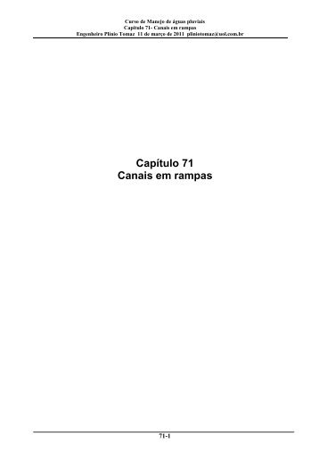 Capitulo 71-Canais em rampas - Pliniotomaz.com.br